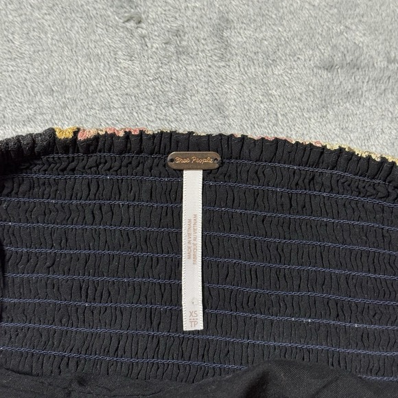 Free People Rae Halter Top, Paisley Size XS Floral Print Boho Indie - Picture 4 of 9